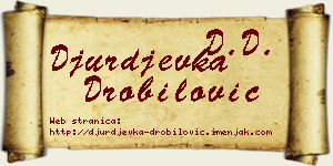 Đurđevka Drobilović vizit kartica